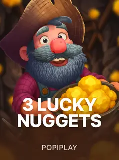 3 Lucky Nuggets Slot mit Goldgräber-Thema und Bonus-Features